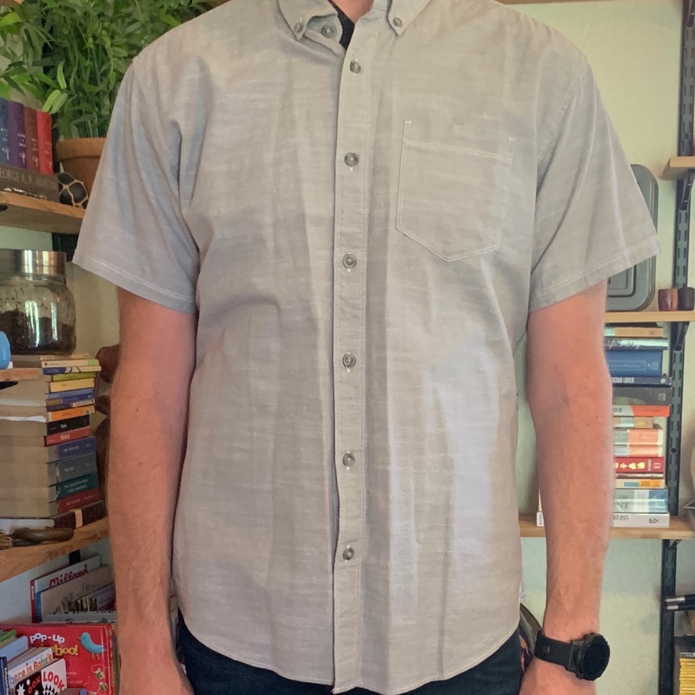 Eddie Bauer Lg Chambray short sleeve